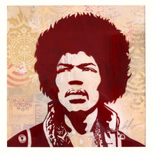 Load image into Gallery viewer, SHEPARD FAIREY Jimi Hendrix - Signed and framed Rubylith