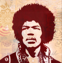 Load image into Gallery viewer, SHEPARD FAIREY Jimi Hendrix - Signed and framed Rubylith