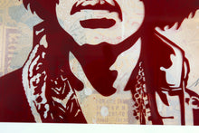 Load image into Gallery viewer, SHEPARD FAIREY Jimi Hendrix - Signed and framed Rubylith