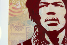 Load image into Gallery viewer, SHEPARD FAIREY Jimi Hendrix - Signed and framed Rubylith