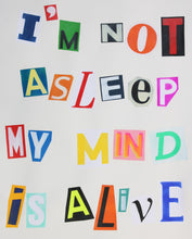 Charger l'image dans la galerie, ZIEGLER T Anonim Letter 3 "I'm Not Asleep My Mind Is Alive" Taylor Swift - Signed mixte media