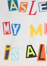 Charger l'image dans la galerie, ZIEGLER T Anonim Letter 3 "I'm Not Asleep My Mind Is Alive" Taylor Swift - Signed mixte media