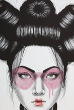 Charger l'image dans la galerie, FINDAC C4 Cybrid purple- Handfinished Stone Lithograph signed