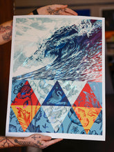 Charger l'image dans la galerie, SHEPARD FAIREY Wave Of Distress 2025 Lava Foil - Signed SwissQ Eco-precision print
