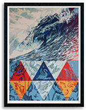 Charger l'image dans la galerie, SHEPARD FAIREY Wave Of Distress 2025 Lava Foil - Signed SwissQ Eco-precision print