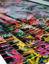 Charger l'image dans la galerie, SNIK While The World Decay (Fluro) - signed original painting on paper