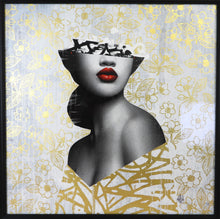 Charger l'image dans la galerie, HUSH Le Buste 1 AP - screenprint with 24ct Goldleaf