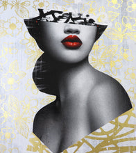 Charger l'image dans la galerie, HUSH Le Buste 1 AP - screenprint with 24ct Goldleaf
