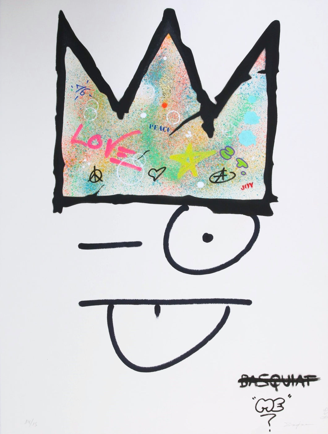 ZIEGLER T My Kid Just Ruined My Basquiat (Graf) - painting signed