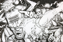 Charger l&#39;image dans la galerie, O&#39;POIL Marvel Comic 2 - original drawing on reclaimed paper
