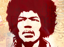 Load image into Gallery viewer, SHEPARD FAIREY Jimi Hendrix - Signed and framed Rubylith
