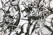 Charger l&#39;image dans la galerie, O&#39;POIL Marvel Comic 2 - original drawing on reclaimed paper
