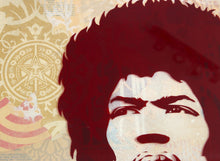 Load image into Gallery viewer, SHEPARD FAIREY Jimi Hendrix - Signed and framed Rubylith
