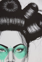 Load image into Gallery viewer, FINDAC C4 Cybrid Turquoise- Handfinished Stone Lithograph signed
