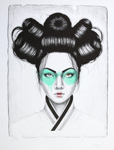 Charger l&#39;image dans la galerie, FINDAC C4 Cybrid Turquoise- Handfinished Stone Lithograph signed
