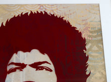 Charger l&#39;image dans la galerie, SHEPARD FAIREY Jimi Hendrix - Signed and framed Rubylith

