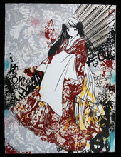 Charger l&#39;image dans la galerie, HUSH Graf Geisha Red - signed handfinished screenprint
