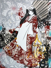 Charger l&#39;image dans la galerie, HUSH Graf Geisha Red - signed handfinished screenprint
