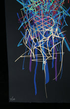 Load image into Gallery viewer, SABER Large Chromatic Scroll ( Hand Painted Multiple ) - painting on paper
