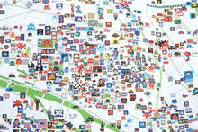 Charger l&#39;image dans la galerie, INVADER Invasion De Paris Map - print
