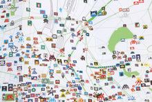 Charger l&#39;image dans la galerie, INVADER Invasion De Paris Map - print
