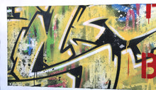 Load image into Gallery viewer, SEEN &quot; Richard Mirando &quot; Untitled SE Wild Style Raw jaune - Signed Painting on unstretched canvas 2020

