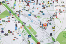 Charger l&#39;image dans la galerie, INVADER Invasion De Paris Map - print
