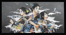 Charger l&#39;image dans la galerie, ROAMCOUCH 36 Views Of Fukagu 3 sisters - signed painting on canvas
