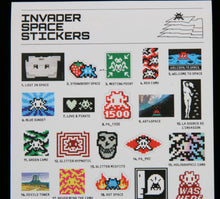 Load image into Gallery viewer, INVADER Space Stickers pack - print
