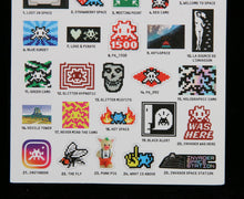 Load image into Gallery viewer, INVADER Space Stickers pack - print
