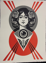 Charger l&#39;image dans la galerie, SHEPARD FAIREY Third Eye Open - SIGNED Letterpress
