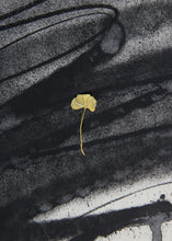 Charger l&#39;image dans la galerie, SABER 4 Leaf Clover - signed painting and gold leaf on paper
