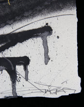 Charger l&#39;image dans la galerie, SABER 4 Leaf Clover - signed painting and gold leaf on paper
