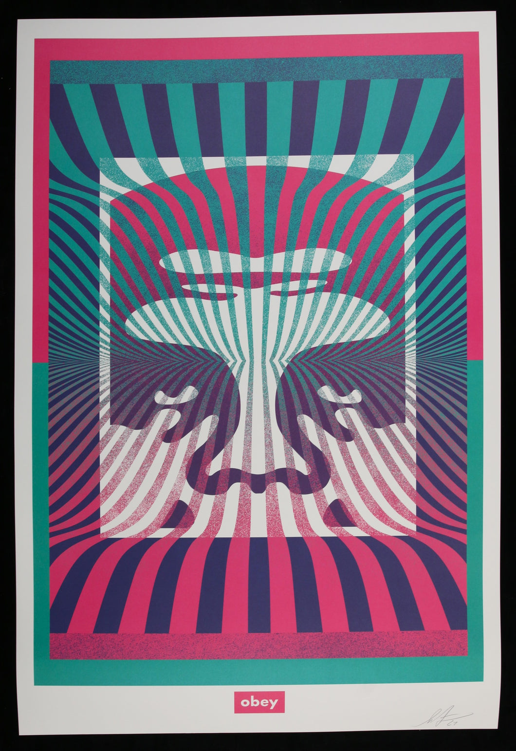 SHEPARD FAIREY Op Art Icon - Signed Offset Lithograph