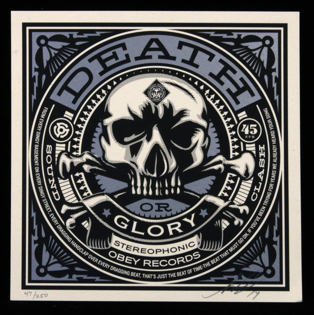 SHEPARD FAIREY Death Or Glory 2014 - Signed Screenprint