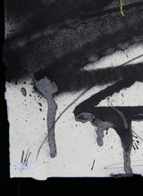 Charger l&#39;image dans la galerie, SABER 4 Leaf Clover - signed painting and gold leaf on paper
