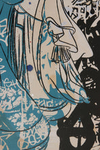 Charger l&#39;image dans la galerie, HUSH Graf Geisha Blue - signed handfinished screenprint

