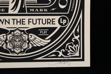 Charger l&#39;image dans la galerie, SHEPARD FAIREY 50 Shades Of Black 2013 - We Own The Future - Signed Screenprint
