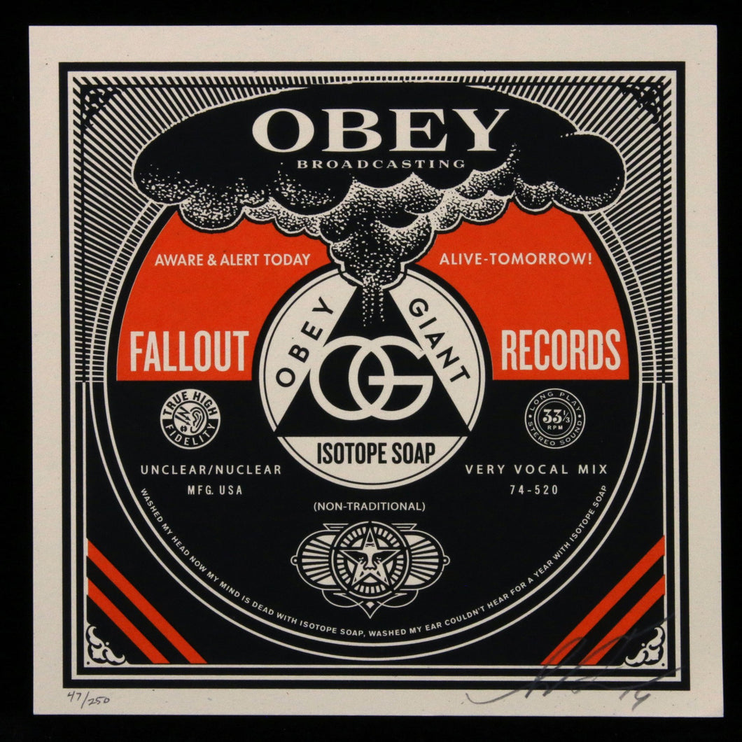 SHEPARD FAIREY Isotop Soap 2014 - Signed Screenprint