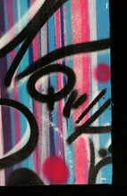 Charger l&#39;image dans la galerie, QUIK &quot; LIN FELTON &quot; Untitled 4 - Signed Painting on unstretched canvas

