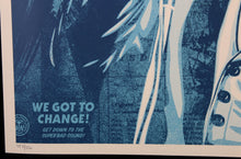 Charger l&#39;image dans la galerie, SHEPARD FAIREY We Got To Change ( James Brown ) 2024 - Signed Screenprint
