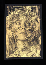 Charger l&#39;image dans la galerie, SNIK Overcome - mini screenprint on black paper
