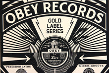Charger l&#39;image dans la galerie, SHEPARD FAIREY 50 Shades Of Black 2013 - Gold Label Series - Signed Screenprint
