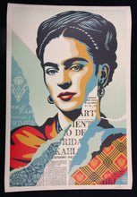 Load image into Gallery viewer, SHEPARD FAIREY The Woman Who Defeated Pain Frida Kahlo - SIGNED Offset Lithograph
