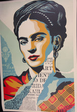 Load image into Gallery viewer, SHEPARD FAIREY The Woman Who Defeated Pain Frida Kahlo - SIGNED Offset Lithograph
