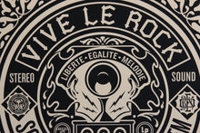 Charger l&#39;image dans la galerie, SHEPARD FAIREY 50 Shades Of Black 2013 - Vive Le Rock - Signed Screenprint
