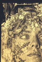 Charger l&#39;image dans la galerie, SNIK Overcome - mini screenprint on black paper
