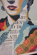 Charger l&#39;image dans la galerie, SHEPARD FAIREY The Woman Who Defeated Pain Frida Kahlo - SIGNED Offset Lithograph
