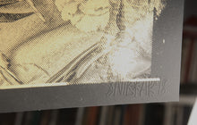 Charger l&#39;image dans la galerie, SNIK Overcome - mini screenprint on black paper
