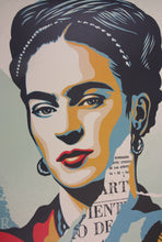 Load image into Gallery viewer, SHEPARD FAIREY The Woman Who Defeated Pain Frida Kahlo - SIGNED Offset Lithograph
